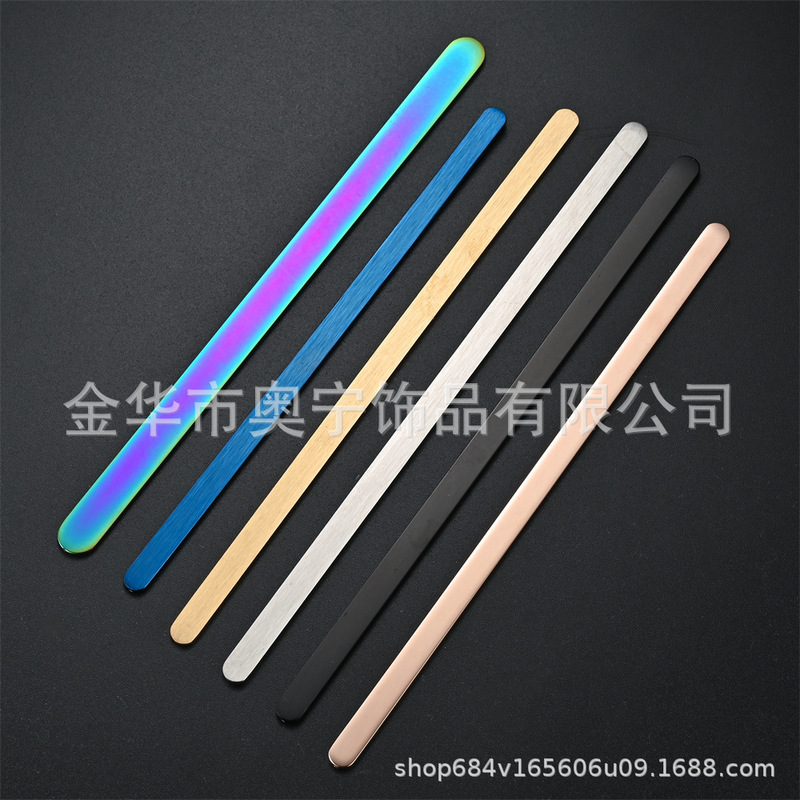 Cross-Border Supply Titanium Steel Bracelet Straight Bar DIY Engraving Long Bar 304 Environmentally Friendly Stainless Steel C-Shaped Bracelet Cross-Border Supply Titanium Steel Bracelet Straight Bar DIY Engraving Long Bar 304 Environmentally Friendly Stainless Steel C-Shaped Bracelet