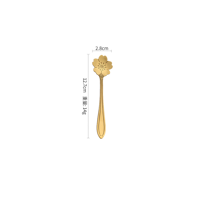 12cm 황금벚꽃숟가락 [고급모델]