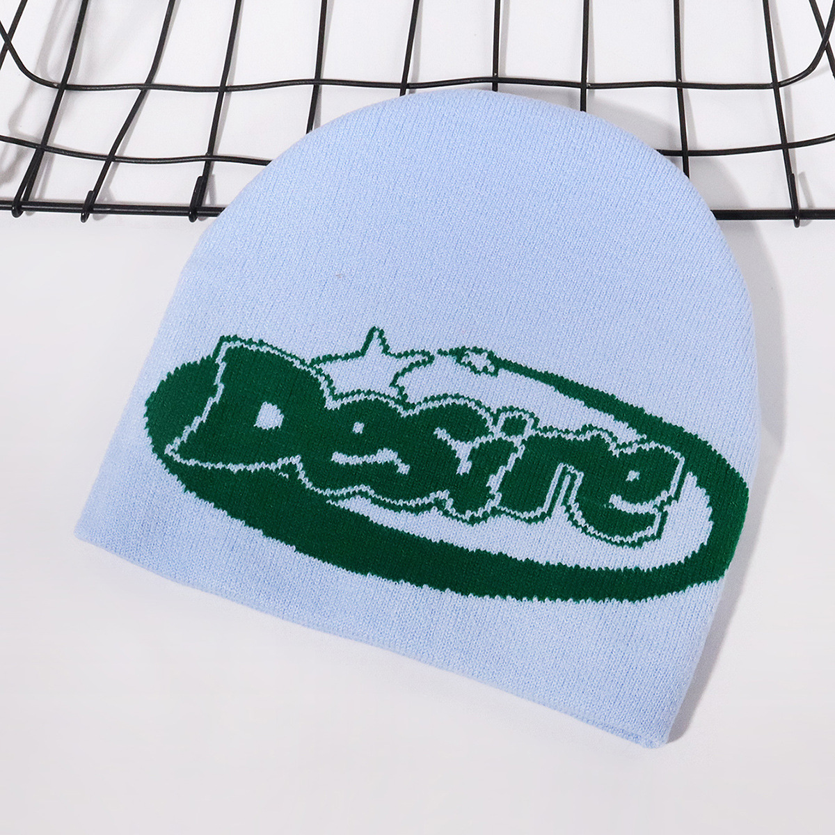 Unisex Jacquard Autumn And Winter Hat Desire Letter Knit Hat Warm Europe And The United States Men And Women The Same_voghion.com
