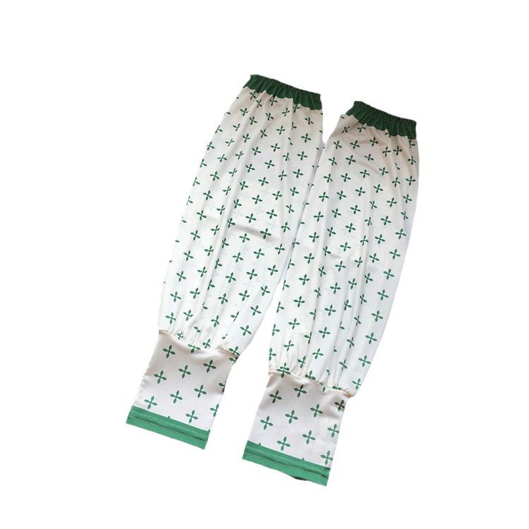 (2개) 선스크린 소매 여성의 플러스 사이즈 느슨한 아이스 실크 운전 소매 여름 UV 보호 여행 장갑 소매 편지 아이스 소매