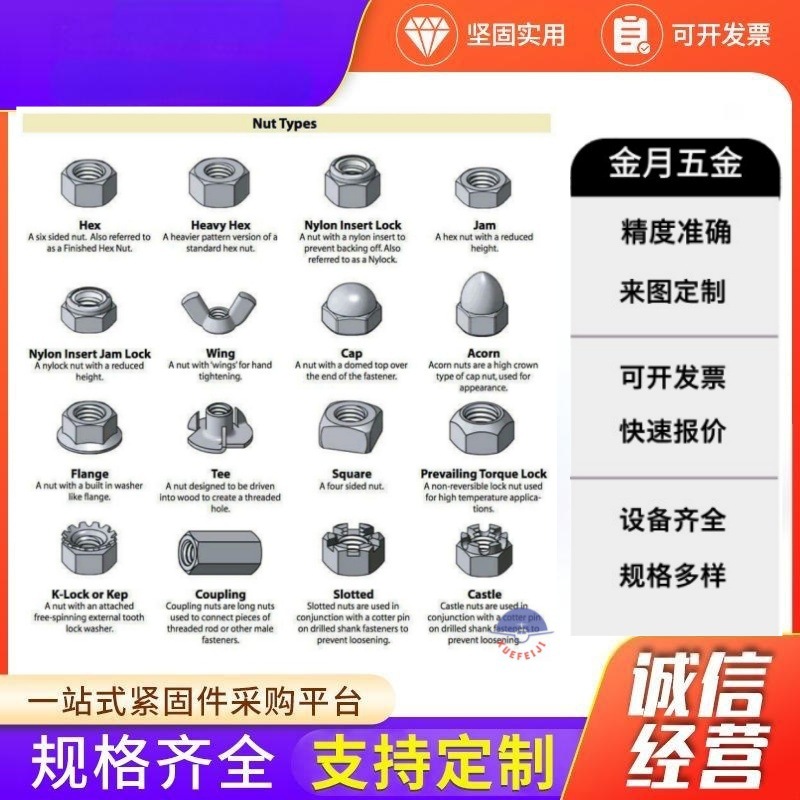 非标定制螺丝螺母来图加工不锈钢铜铁铝