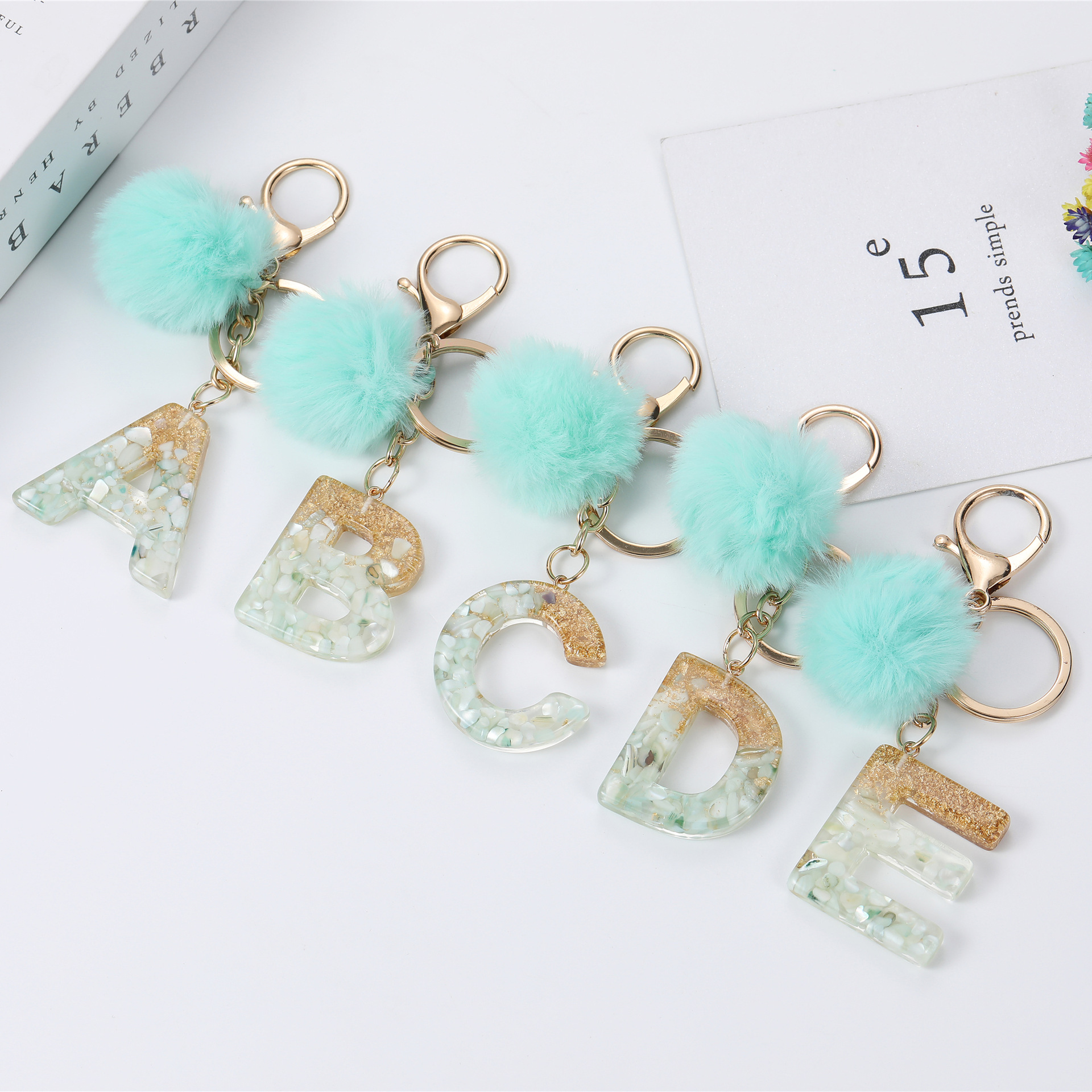 Keychain with letters