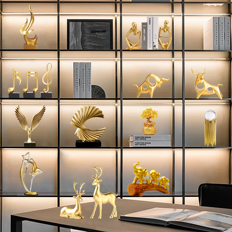 Nuevo chino de alta gama vino gabinete decoración aparador gabinete decoración sala de estar creativa decoración del hogar interior suave Decoración