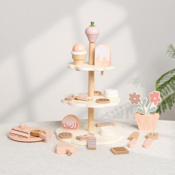 スイートガールままごと誕生日ケーキアフタヌーンティーデザートチーズ456シミュレーションギフトかわいいMM|undefined