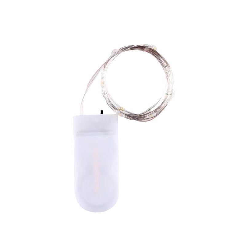 LED botón cadena de lámparas botón caja de baterías cadena de lámparas de cobre artesanía cadena de lámparas de color caja de regalo cadena de lámparas decorativas