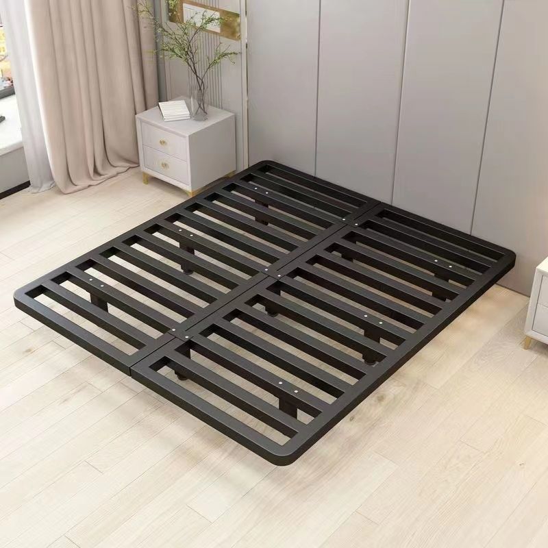 Suspended Bed Frame All-Steel Simple Master Bedroom Without Bedside Wrought Iron Bed Frame Double Bed Adult Apartment Rental House Iron Frame Bed