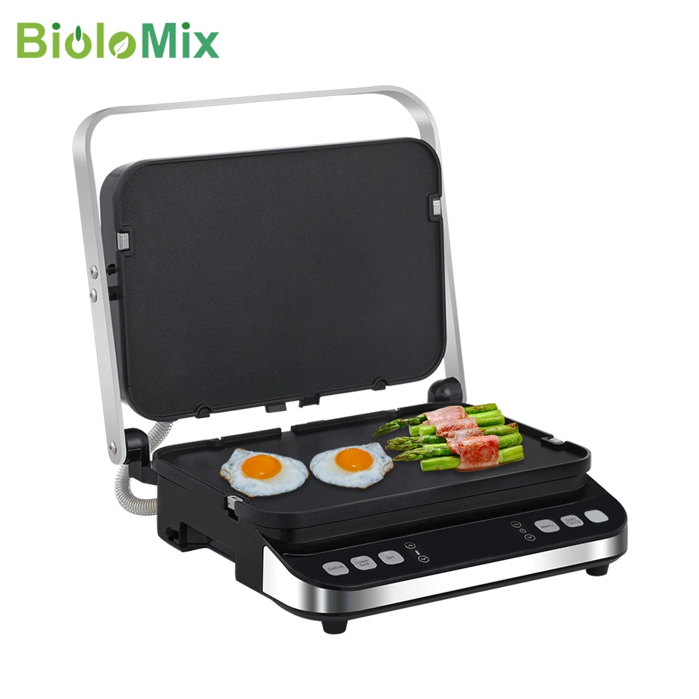 Контактный гриль (BioloMix) 2000Вт, двойные панели, варианты WAFFLE и гриль