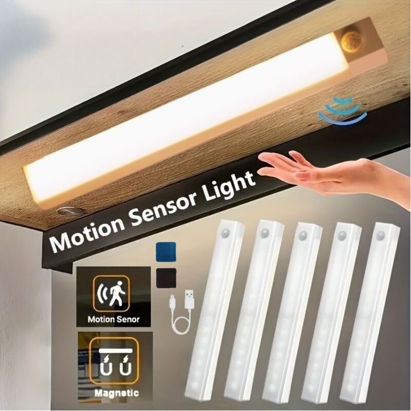 Cross-Border Multiple-Pack Sports Infrared Human Body Sensor Cabinet Light Wireless Charging Magnetic Wardrobe Kitchen Stair Light