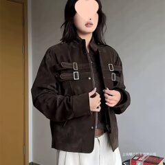 MaxDstr美式巴恩风猎装夹克外套男款春秋美拉德感短宽棒球服