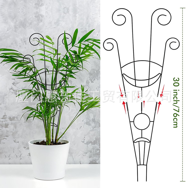 样品亚马逊户外盆栽植物支架植物攀爬架创意双层叠高插花架爬藤架