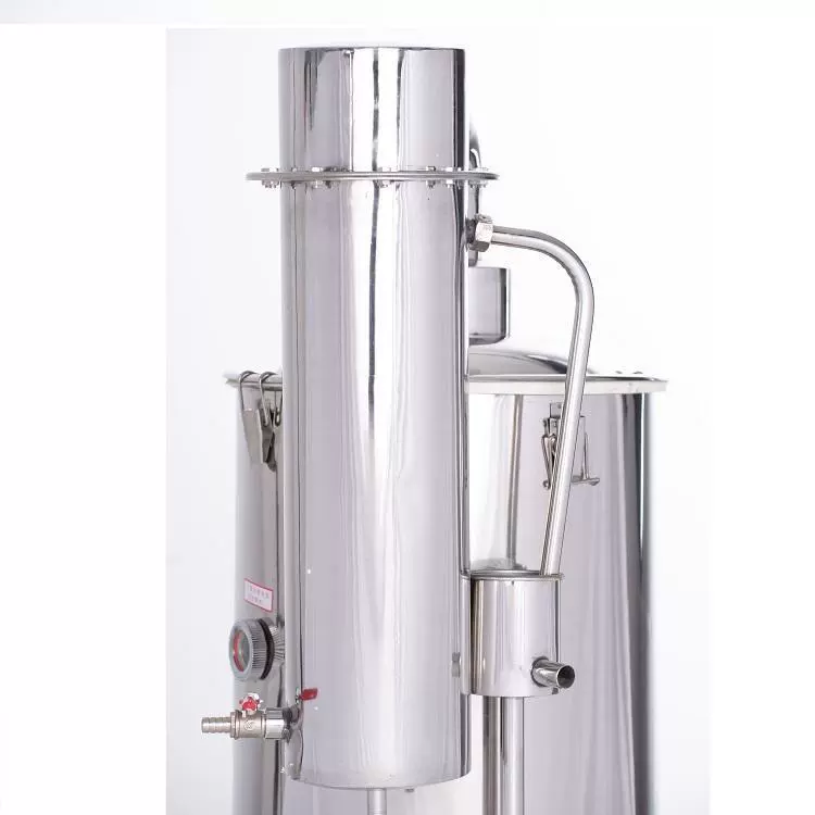 不锈钢电热蒸馏水器 蒸馏水机 断水自控
