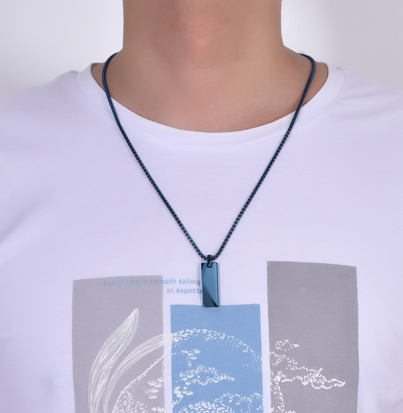 Stylish Tungsten Steel Pendant - Color Variation
