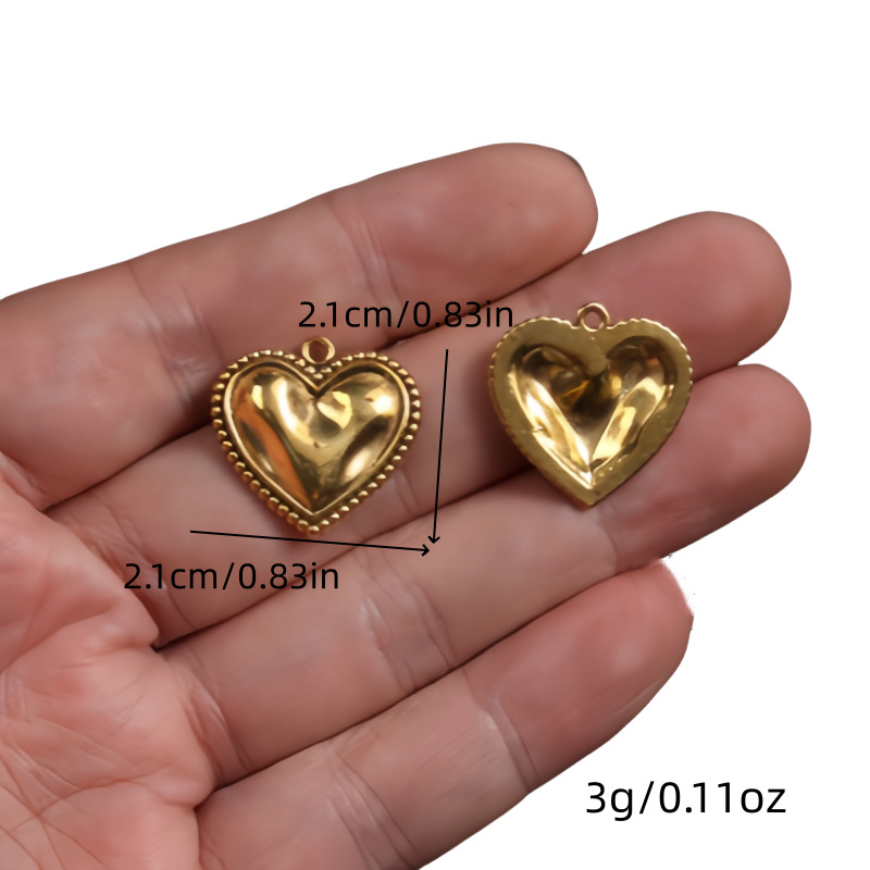 Transfronterizos 10 estilos de oro antiguo colorado colgante de aleación del corazón sagrado DIY encanto joyería accesorios metálicos