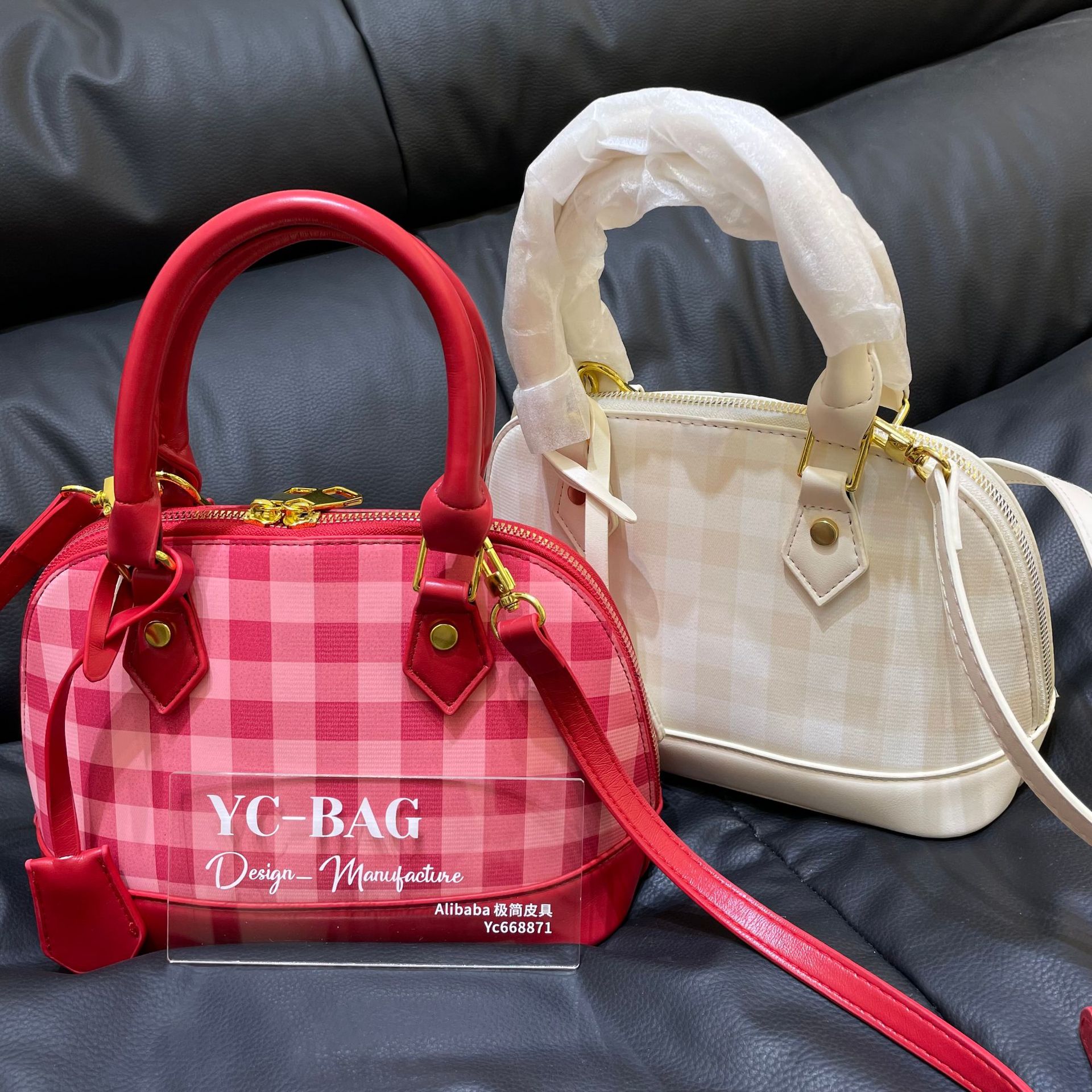 Classic Monogram Women's Shoulder Bag, Niche Plaid Handbag_voghion.com