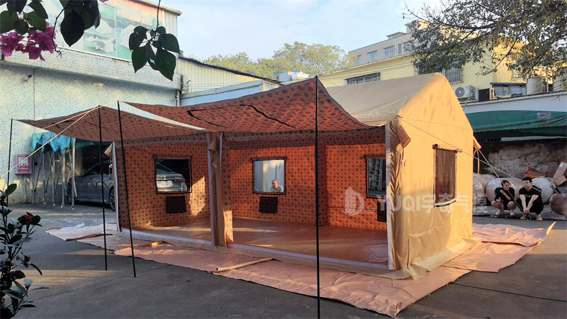 Cross-Border Customized Alapa Tent Manufacturer's New Outdoor Camping Style Desert Camping Style Qatar Middle East Inflatable Tent