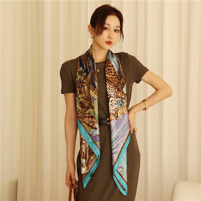 Wind Scarf Women's Leopard Print Shawl For Spring And Summer_voghion.com