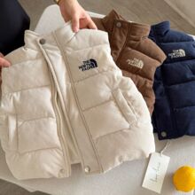 小布熊儿童棉马甲25冬男童潮牌夹棉背心宝宝小童加厚坎肩棉衣跨境