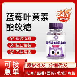 【抖快热销】蓝莓叶黄素酯软糖学生儿童青少年水果软糖批发代发