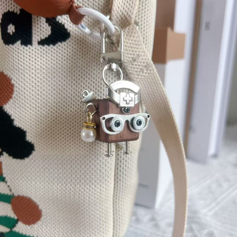 手作り diy パンクバッグペンダントロボット携帯電話チェーンキーホルダートレンディなペンダントペンダントナイトマーケットの屋台|undefined