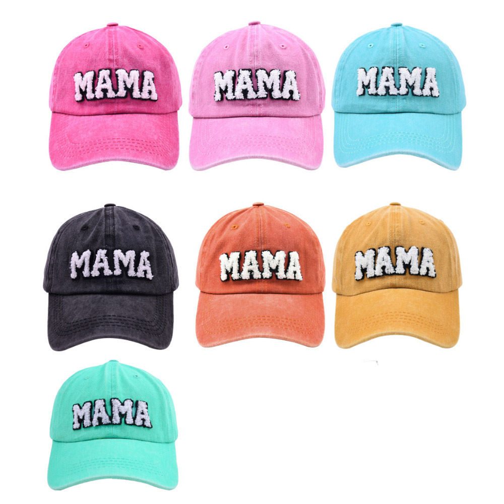Daily Occasion Polyester Material Kid's Unisex Casual Mama Letter Curved Eaves Baseball Cap