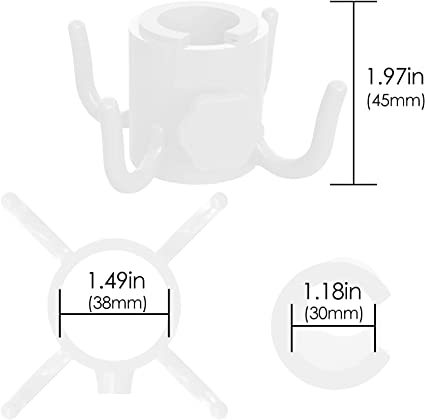 코너 훅 4 개 (흰색)