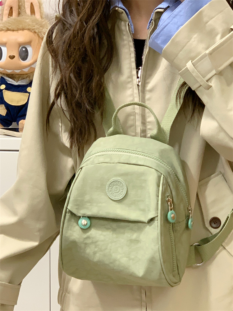 Korean Style Ins Small Bag Female College Student Shopping Travel Small Backpack Casual Versatile Lightweight Mini Backpack