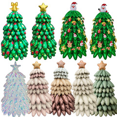 クロスボーダーカード装着カラフルなクリスマスツリーバルーン大型スタンディングクリスマス新年装飾クリスマスツリーアルミフィルムバルーン