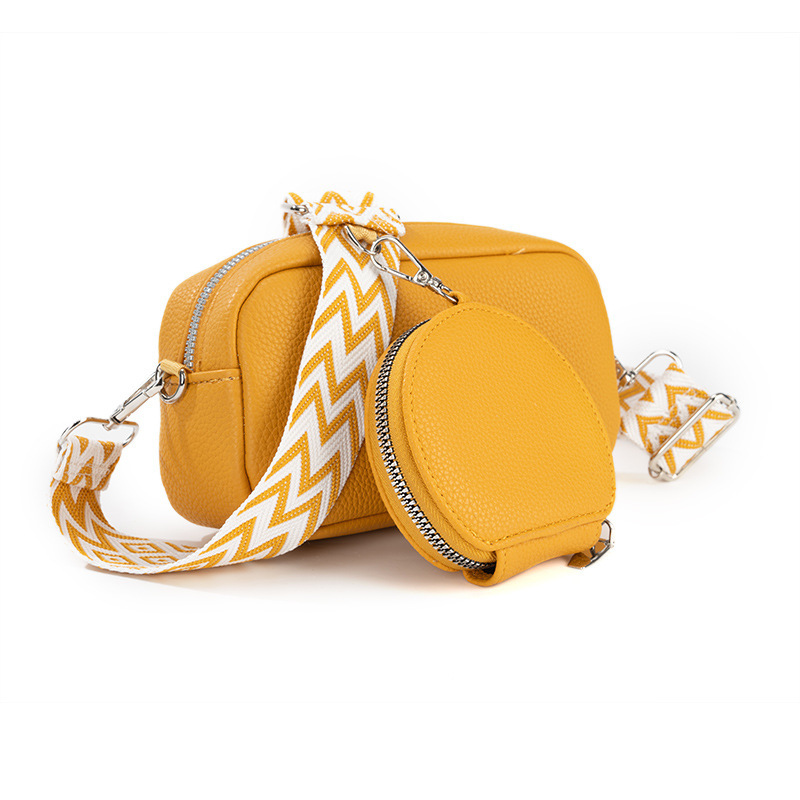 2025 New Arrival Japanese and Korean Style All-match PU Material Simple Casual Shoulder Crossbody Bag Women's Bag Wide Shoulder Strap Small Square Bag 2025 New Arrival Japanese and Korean Style All-match PU Material Simple Casual Shoulder Crossbody Bag Women's Bag Wide Shoulder Strap Small Square Bag