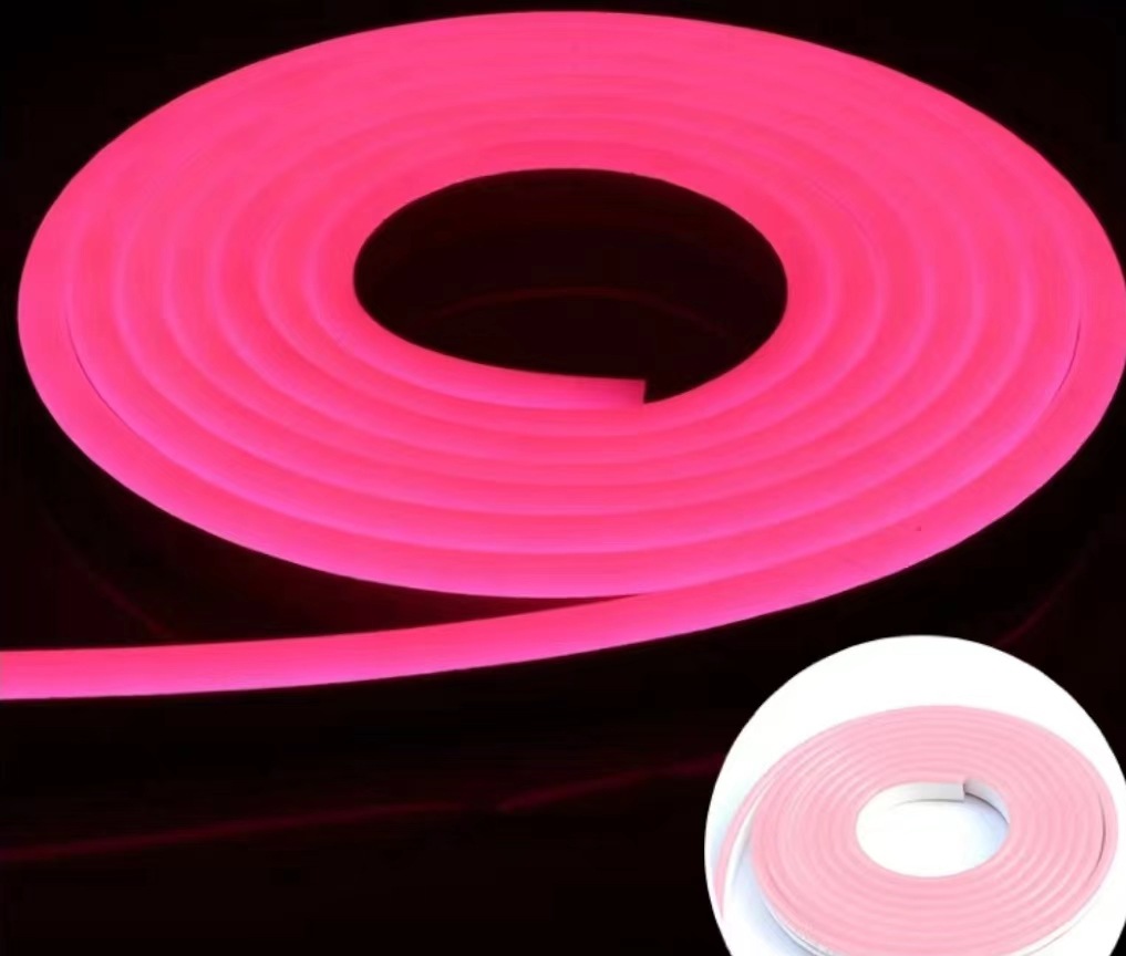 Tira de Luz LED Neón Flexible RGB 12V 6x12mm Impermeable para Publicidad Exterior