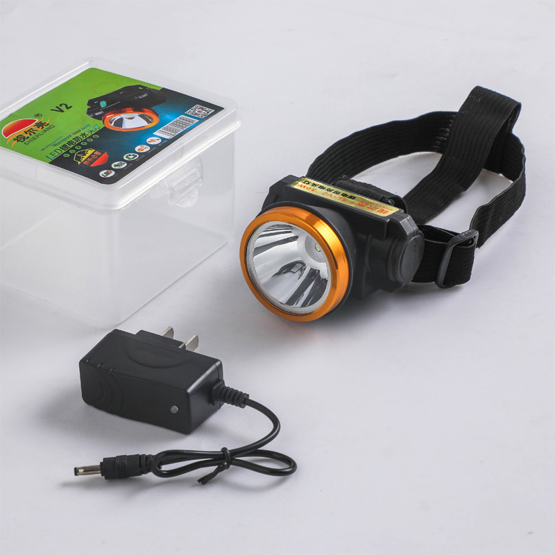 LED大功率强光头灯锂电池头灯户外露营潜水钓鱼灯头戴式手电筒