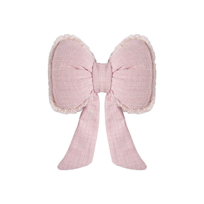 Elegant Style for Women, Light Luxury – Seat cushion, seat cover - lace-small-fragrant-streamer-headrest-pink