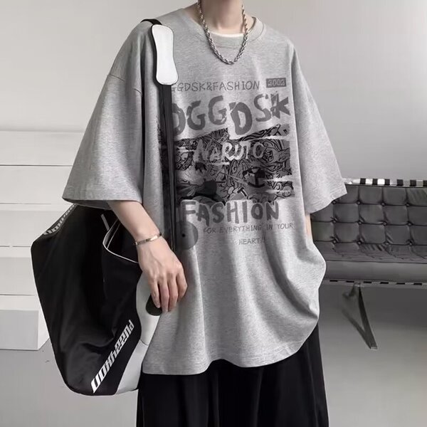 Summer trend solid color T-shirt
