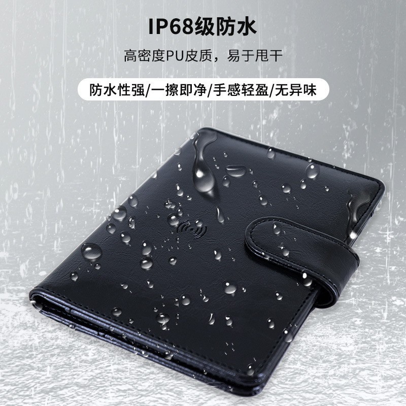 新しい pu 紛失防止デバイスレザーパスポートカードホルダーエアタグ紛失防止デバイスパスポートホルダー Apple 追跡ロケーターに適しています|undefined