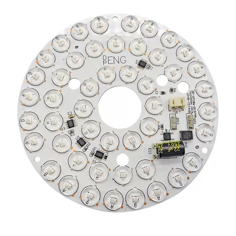 Round air fan, LED light source, 137mm, three colors