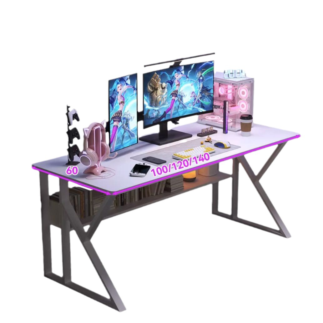 Juego de mesa de deportes electrónicos blanco combinación de mesa y silla mesa de anclaje niña dormitorio hogar simple escritorio de la computadora de escritorio