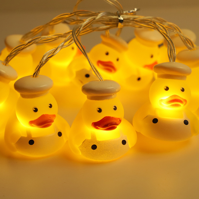 LED cadena de luz nueva lámpara de aluminio de aluminio decoración del dormitorio cadena de luz del día de los niños atmósfera luz de dibujos animados cadena de luz al por mayor