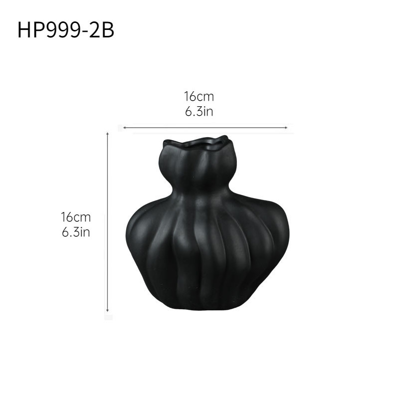 HP999-2B jarrón negro