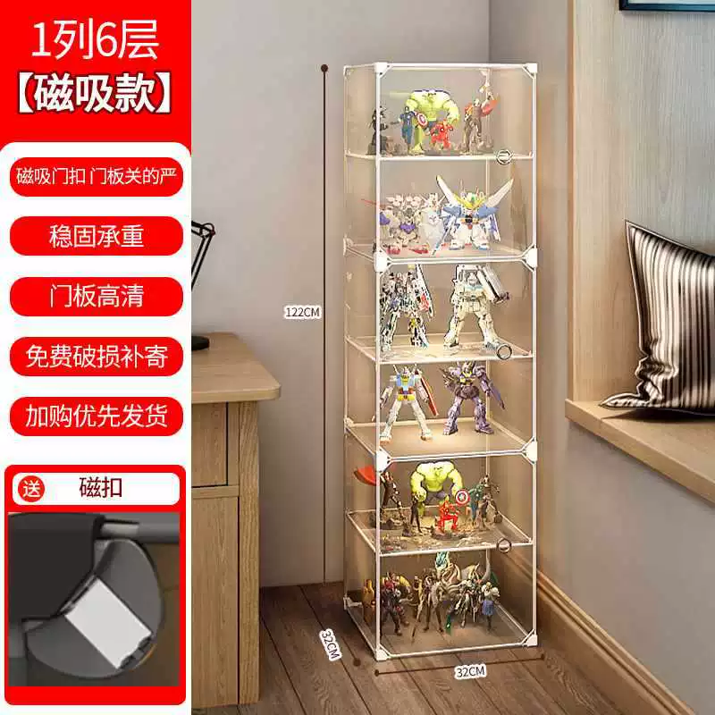 Display Stand (Lego) Acrylic Minifigure Storage Box, modular transparent organizer, multiple layer options