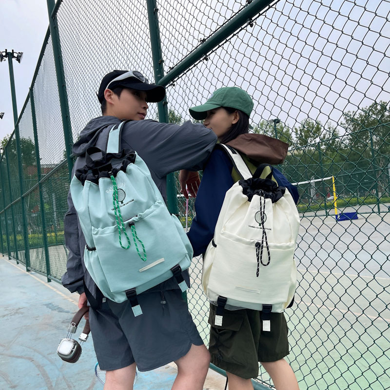 跨境羽毛球运动包大容量户外瑜伽垫健身包多功能抽绳束口旅行背包|undefined