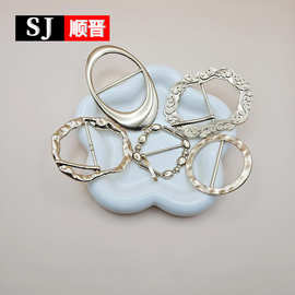 无规则环形日字扣女大衣风衣腰带调节扣皮带五金辅料配件时尚扣头