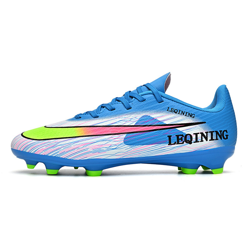Zapatos de Fútbol de Corte Bajo de TPU y Caucho Transpirable para Césped Natural y Artificial