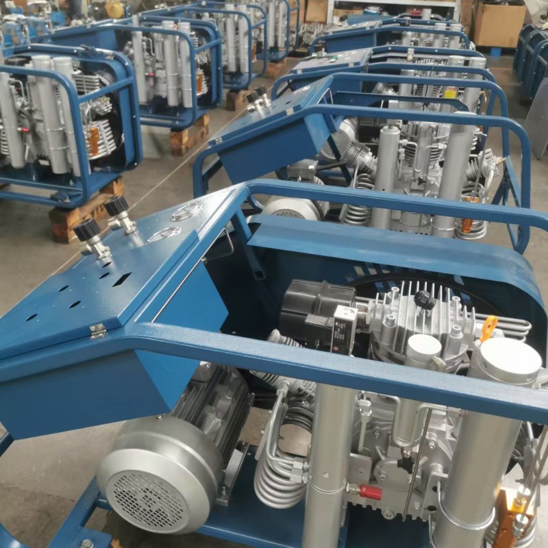 Bomba de llenado de botella de respirador de mina bomba de aire de compresión de oxígeno de alta presión, alta eficiencia y precisión (depósito)