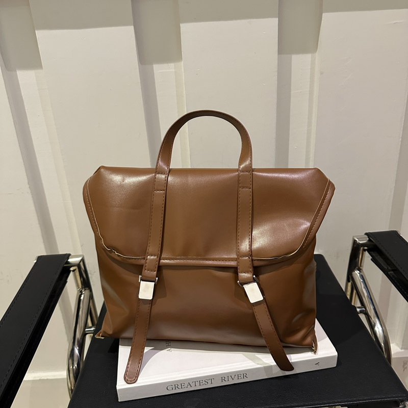 Bolso de mujer retro 2024 nueva gran capacidad Maillard hombro mochila de viaje tote mochila multifuncional