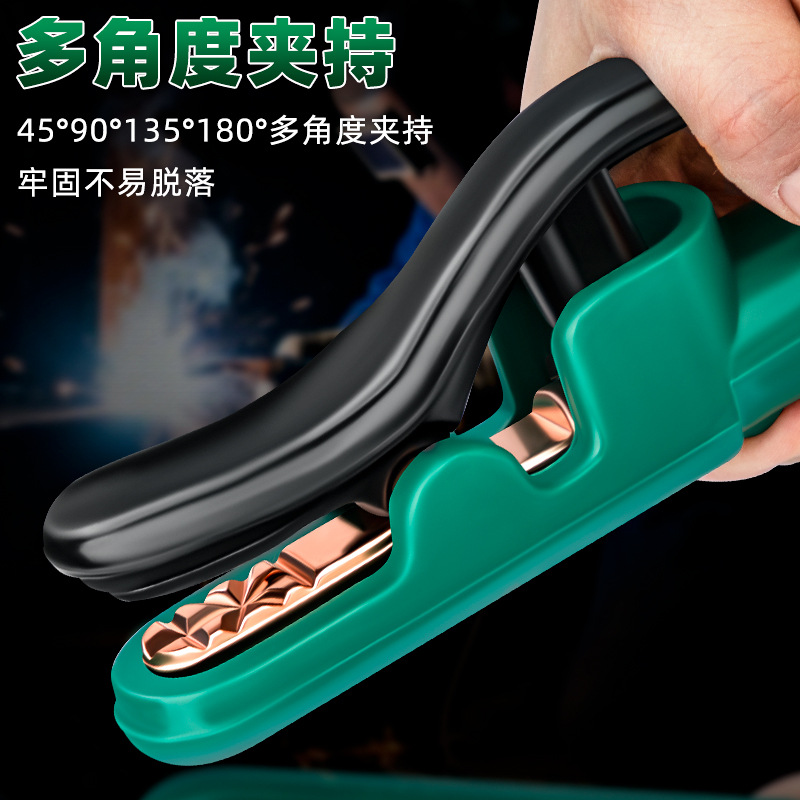 ✅拓森新款电焊钳电焊机焊把钳子不烫手电焊夹接地钳耐高温焊钳50
