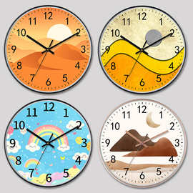 12英寸30CM静音挂钟创意时尚现代家用时钟客厅简约钟表wall clock