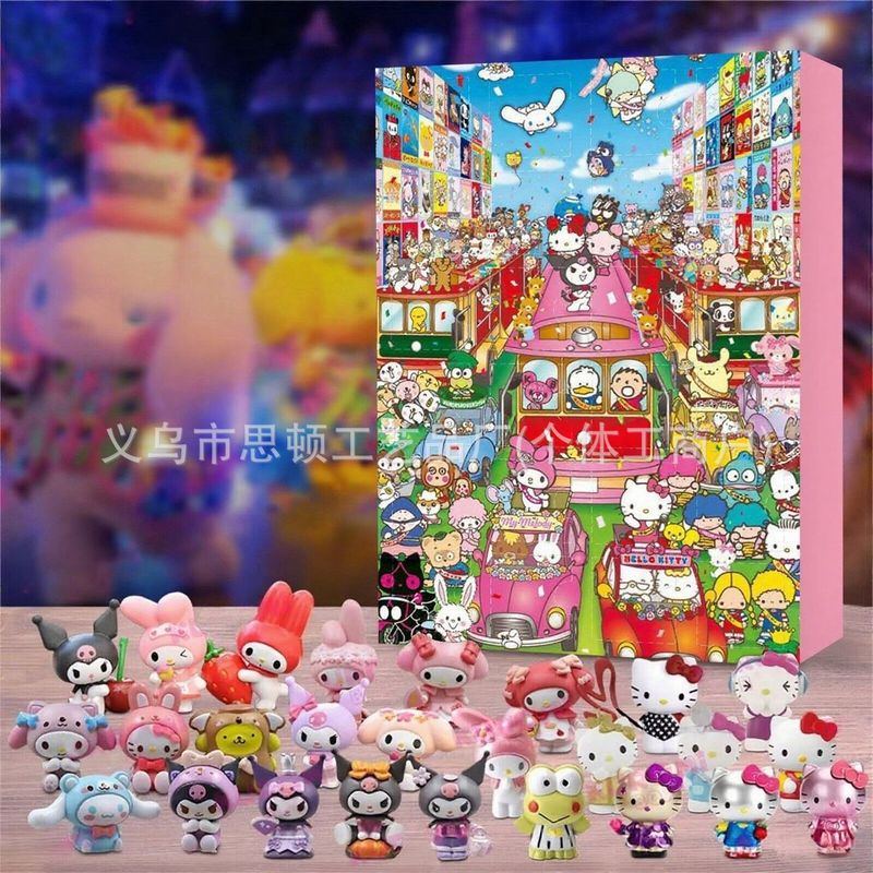 跨境圣诞节史迪仔盲盒装饰品摆件布鲁伊狗设计盲盒摆件家居创意|undefined