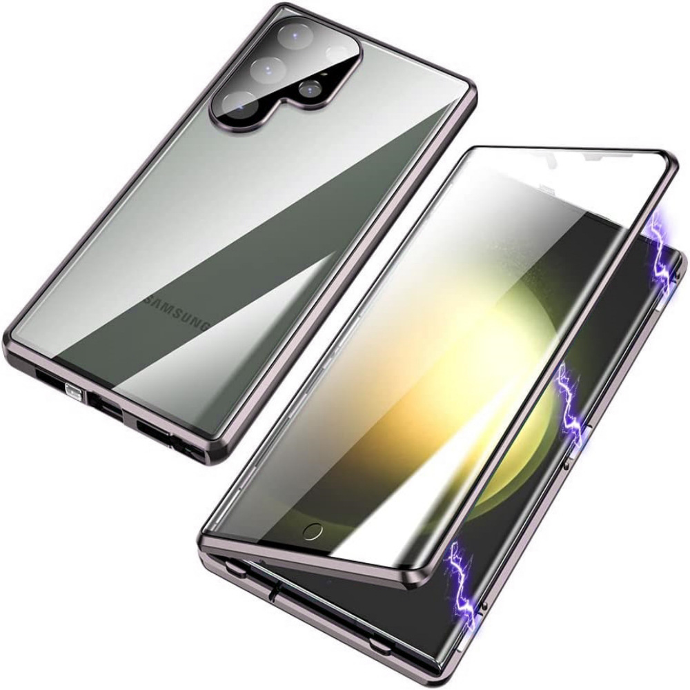 Funda para teléfono Samsung s25u Magneto 24FE aplicable a ventas internacionales, con cristal de privacidad, hebilla magnética de metal y protección anticaídas.