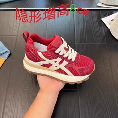 增高8cm运动鞋女2025年夏季新款爆款软底休闲运动小白鞋透气女鞋
