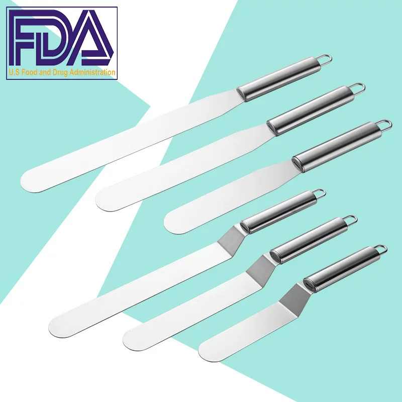 Cream scraper stainless steel, mixing stick