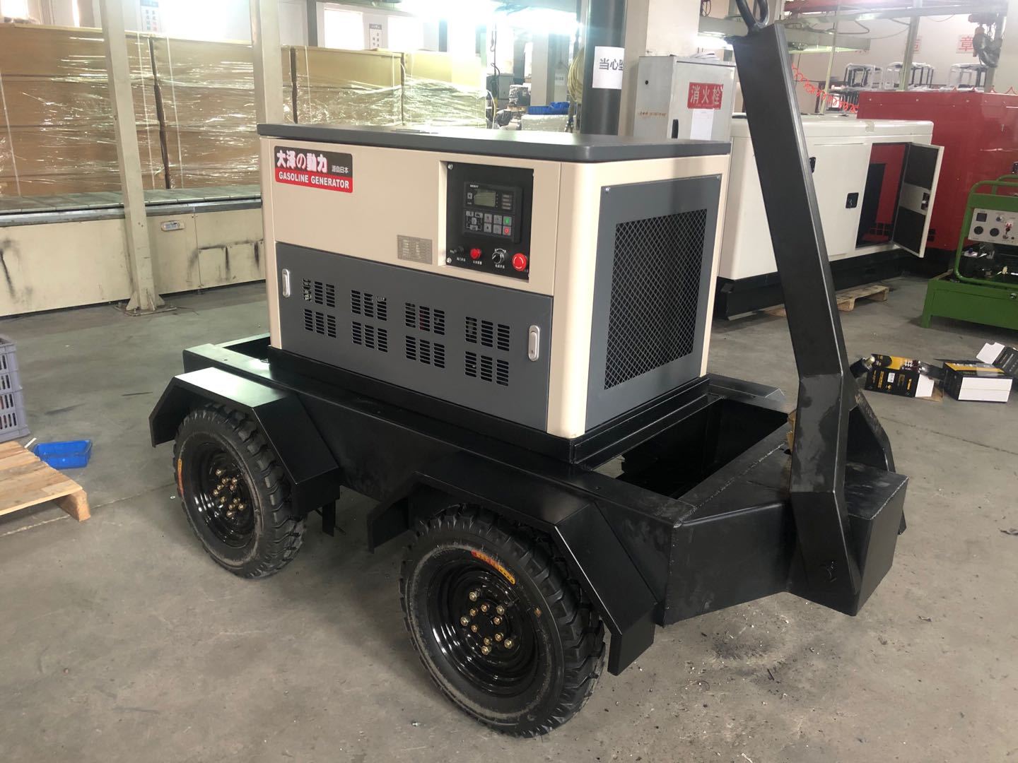 15千瓦移动电源车TOTO15-Z 静音汽油发电机带拖车带外接大油箱